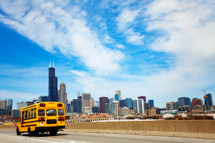 Chicago teachers bargaining with the city want more electric school buses and a path to zero carbon emissions by 2035.