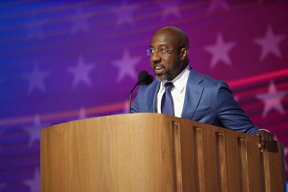 One of several speakers who referenced faith in support of Vice President Kamala Harris, Sen. Rafael Warnock of Georgia brought the crowd to its feet with his speech-turned sermon at the Democrats' convention.