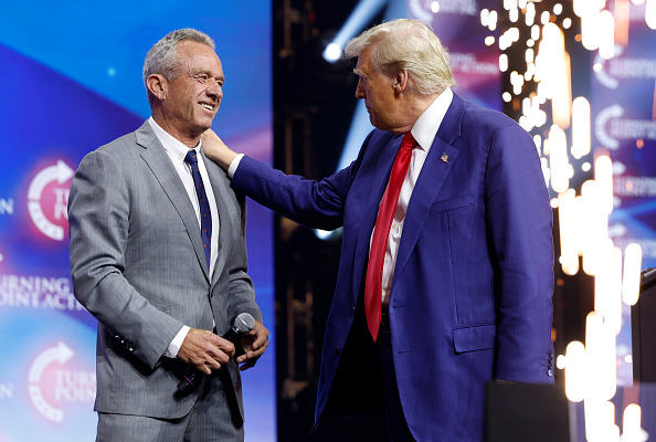 With plans that include removing flouride from the water system and skeptical of vaccines, alliance between Robert F. Kennedy Jr. (left) and Donald Trump could be problematic for public health in Black communities.